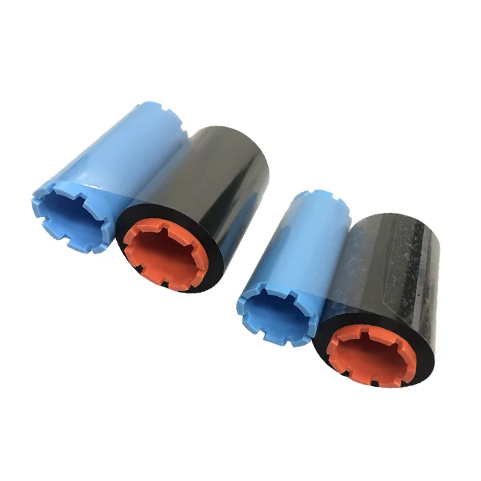 Smart Plastic PVC card printer invisible Yellow blue Color Ink zebra P330i UV ID ribbon