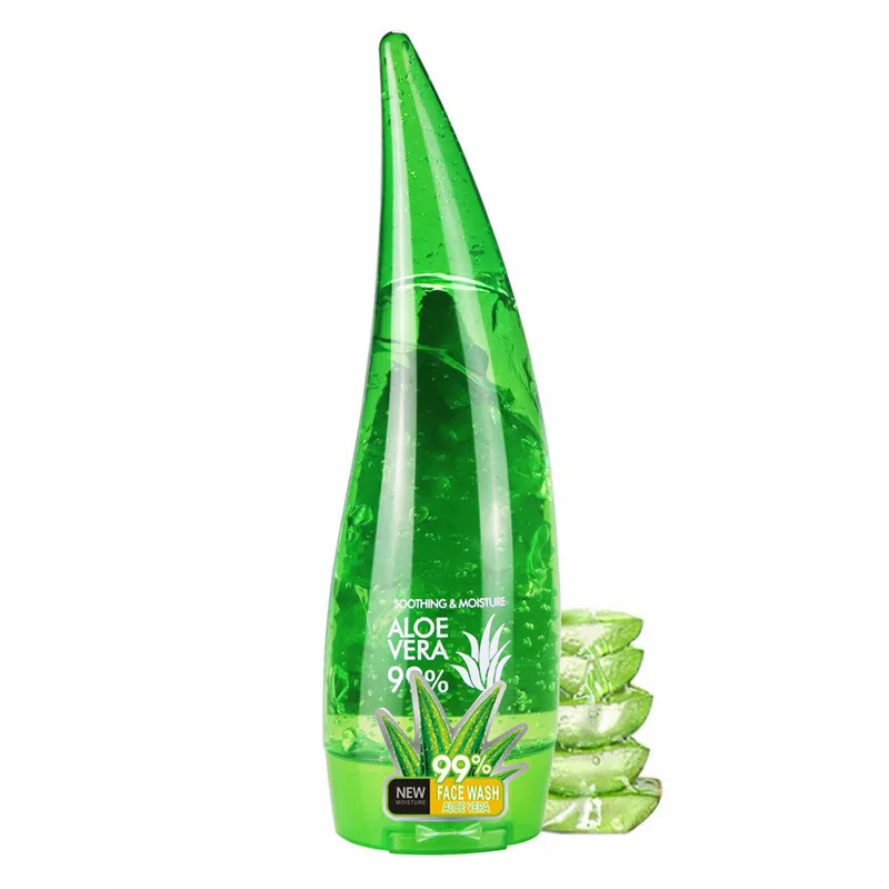 Calf horn aloe gel naturally moisturizes and restores skin tone after sun exposure Aloe gel