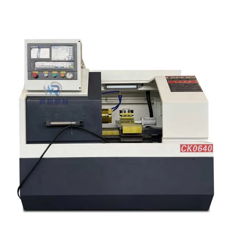 CK0640 Small Size Horizontal CNC Lathe Machine Tool Single Spindle GSK Control System Light Duty Flat Bed Lathe New Motor PLC