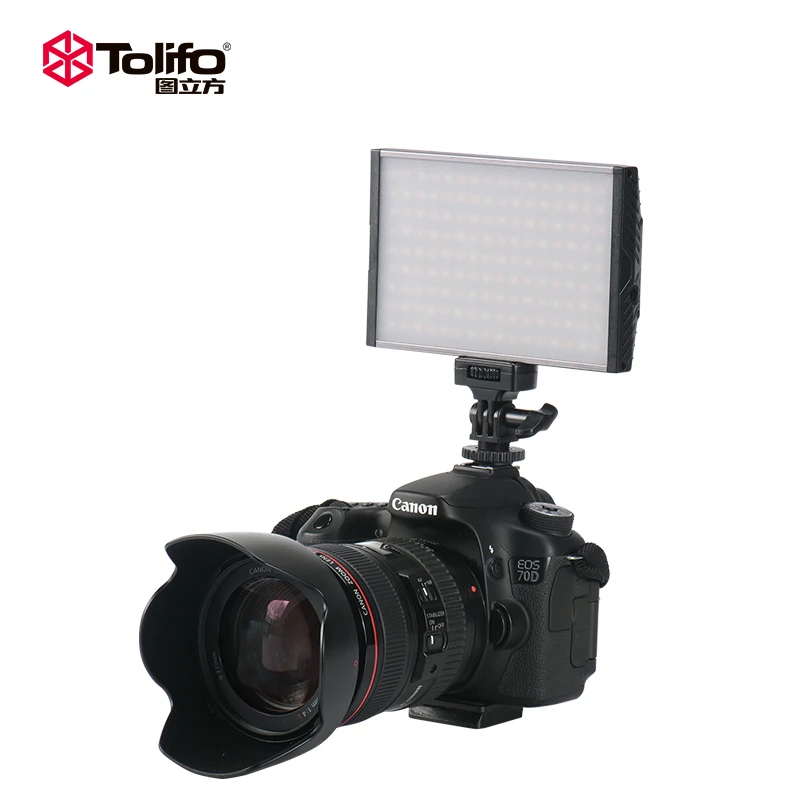 Tolifo 15W Super Bright High Power SMD LED Camera Flash Light With Barnoor For Canon Dslr Camera