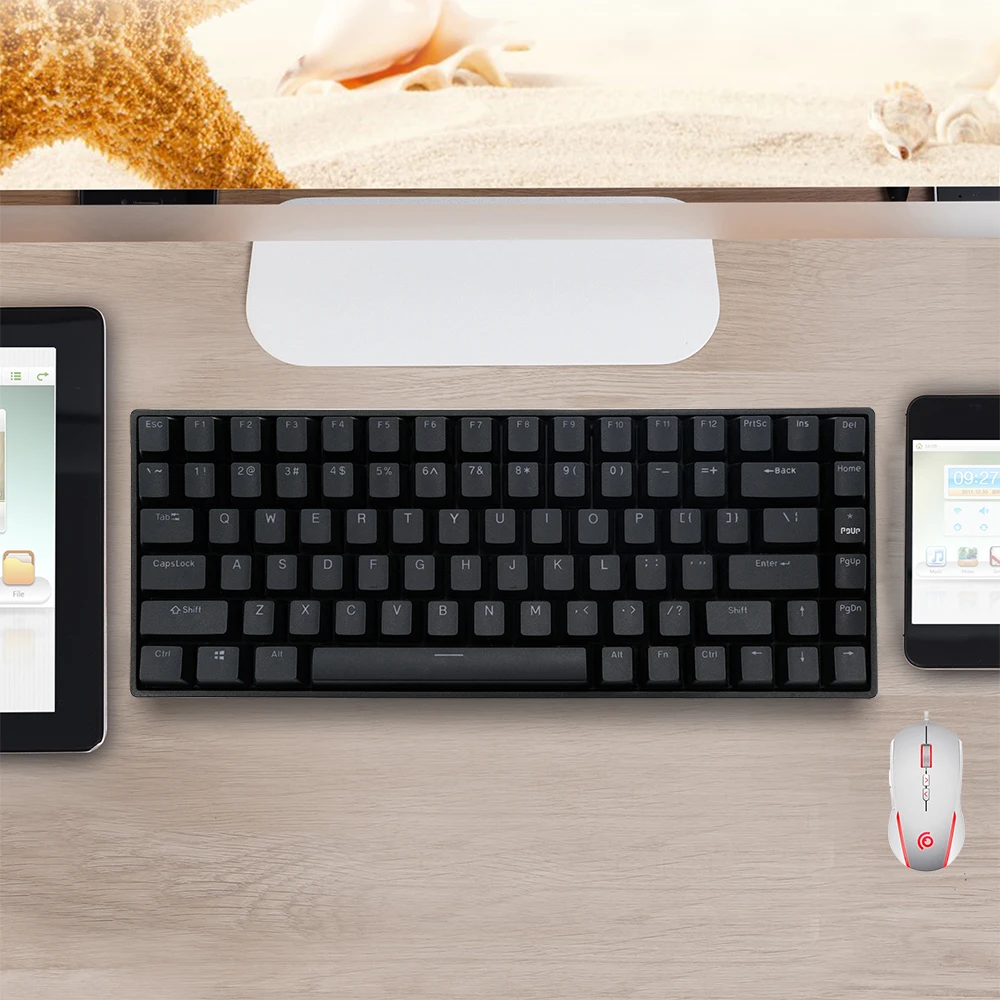 E sport 84 keys cherry mx switch Mechanical RGB mini wireless game keyboard for Gaming