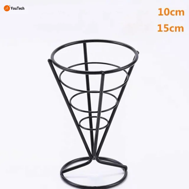French Fries Basket Snack Bucket Chip Fried Chicken Storage Basket Food Frying Basket Oil Strainer Creative Tableware Container