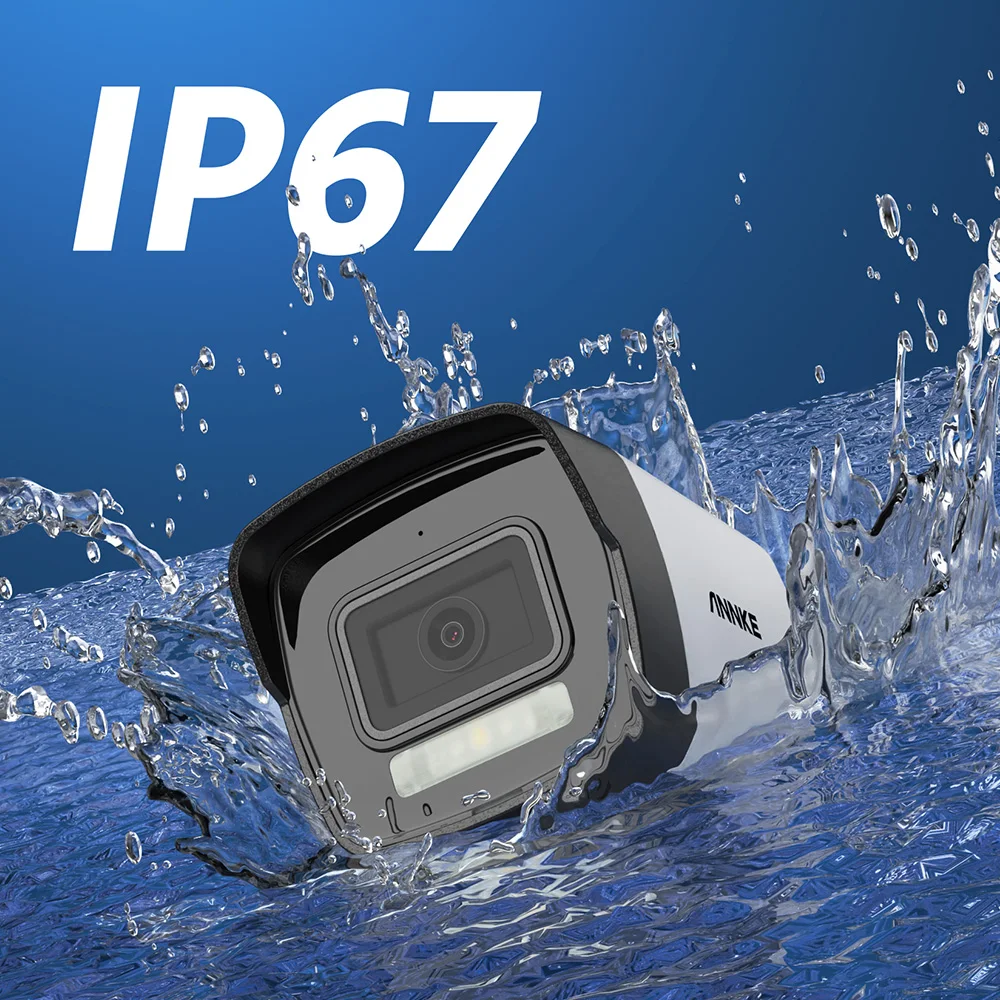 3K(5MP) Vandal-proof Dual Light IP67 Outdoor PoE IP Camera Audio in with 4TB HDD Kit 4K 16CH POE NVR Security Camera System