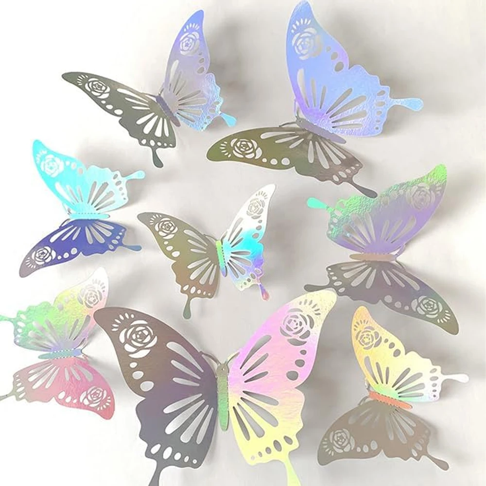 10 Sheets/Pack 250G Metallic Paper A4 PET Mirror Metallic Paper Gift Box Decor Laser Holographic Metallic Paper for Cake Topper