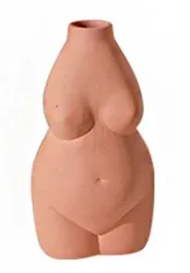 2021 Hot Sell Tabletop Nordic Design Ceramic Body Vase for Home Decoration