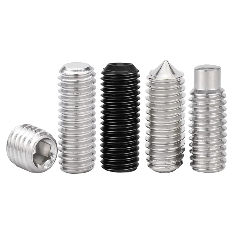 Non-standard custom 304 headless machine meter screws 12.9 level flat end concave end fastener cross convex end screw