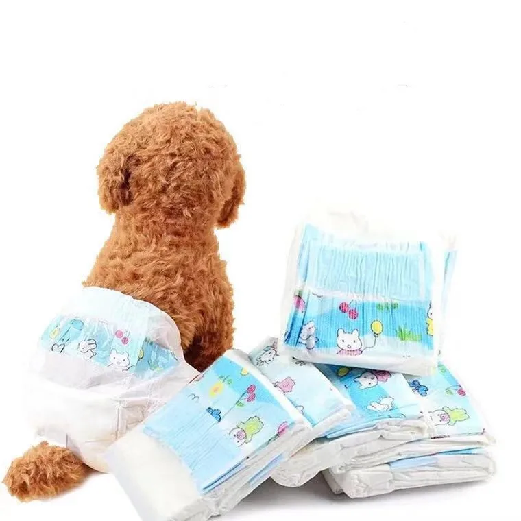 Cheap Price Pet Diaper Cotton High Absorbent Pet Dog Diapers Super Soft Disposable Dog Diapers