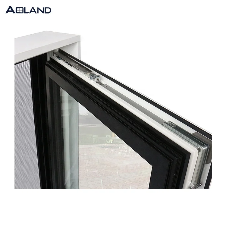 
Exterior Euro thermal break aluminum double glass hinge doors designs 