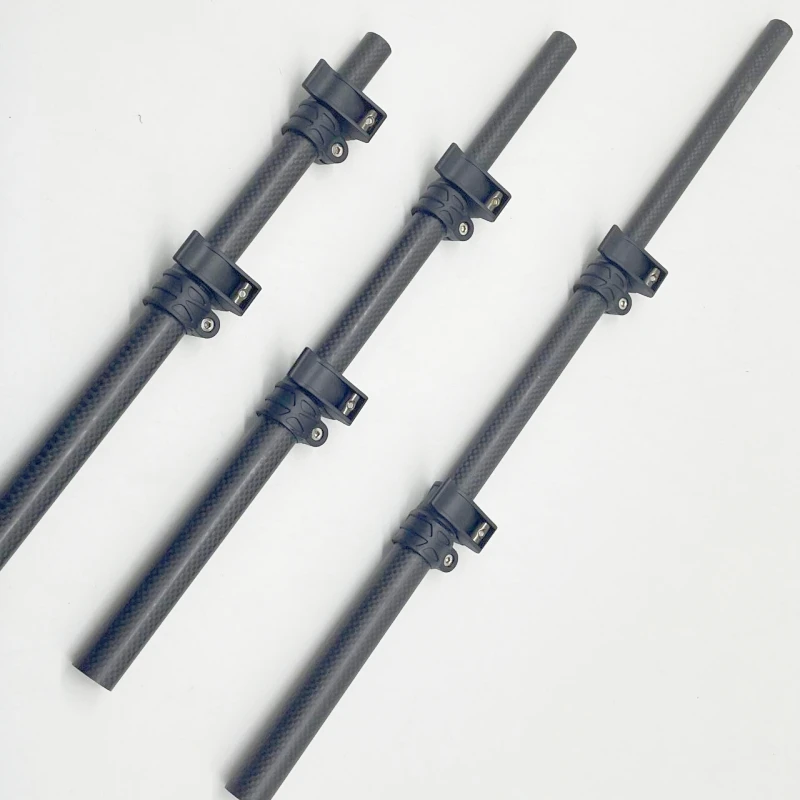 flip lock new design custom carbon fiber Telescopic pole extending handle extension mast