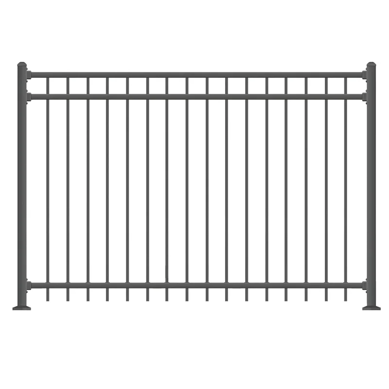 Modern design gardening decorative posts corten picket galvanized steel fencing