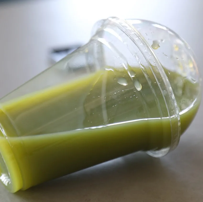 custom  PLA disposable biodegradable Cold Drink cups with lid