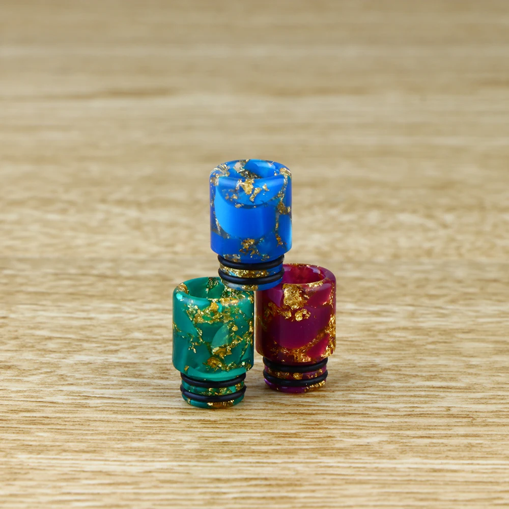 2021 new epoxy resin snake pattern drip tip 510 colorful vape drip tip