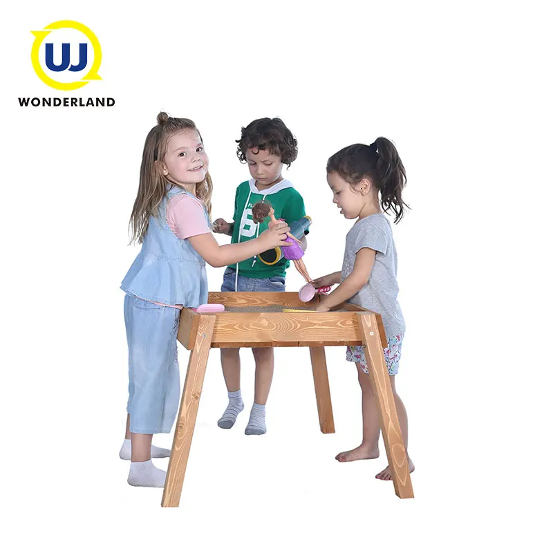 Outdoor Wooden Kids Mini Sand Box Table Toy For Garden
