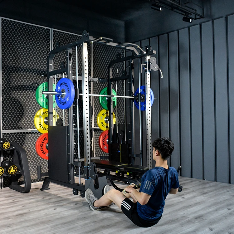 2022 Manufacture Multi Power Rack Home Multifunction Gym Equipment Smith Machine