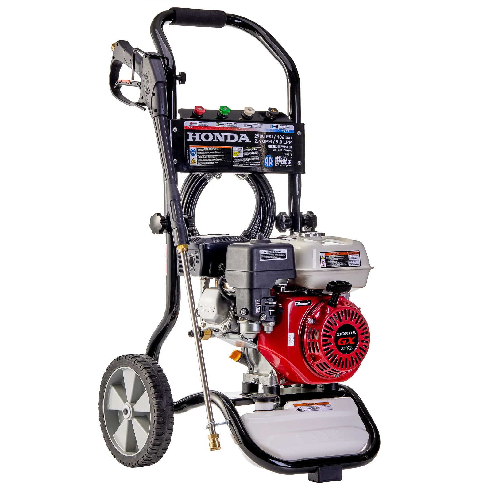2700psi/186bar Gasoline High Pressure Car Washer  H0nda  engine With AR Pump Recoil Starter fuel-saving  Portable Petrol Cleaner