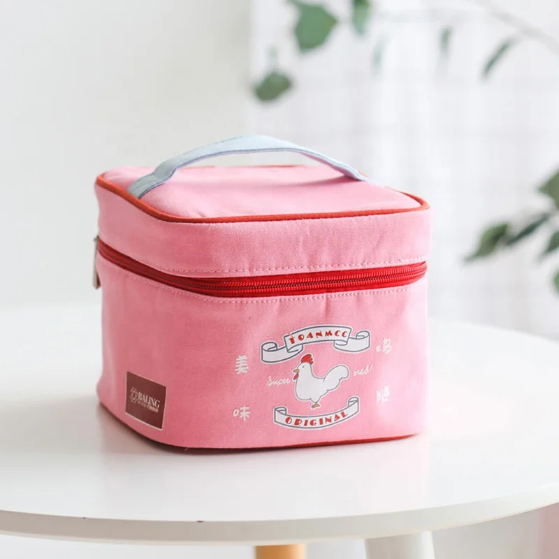  Outdoor Insulated Tote Cooler Food Bag Non Woven Lunch For Office Lady And