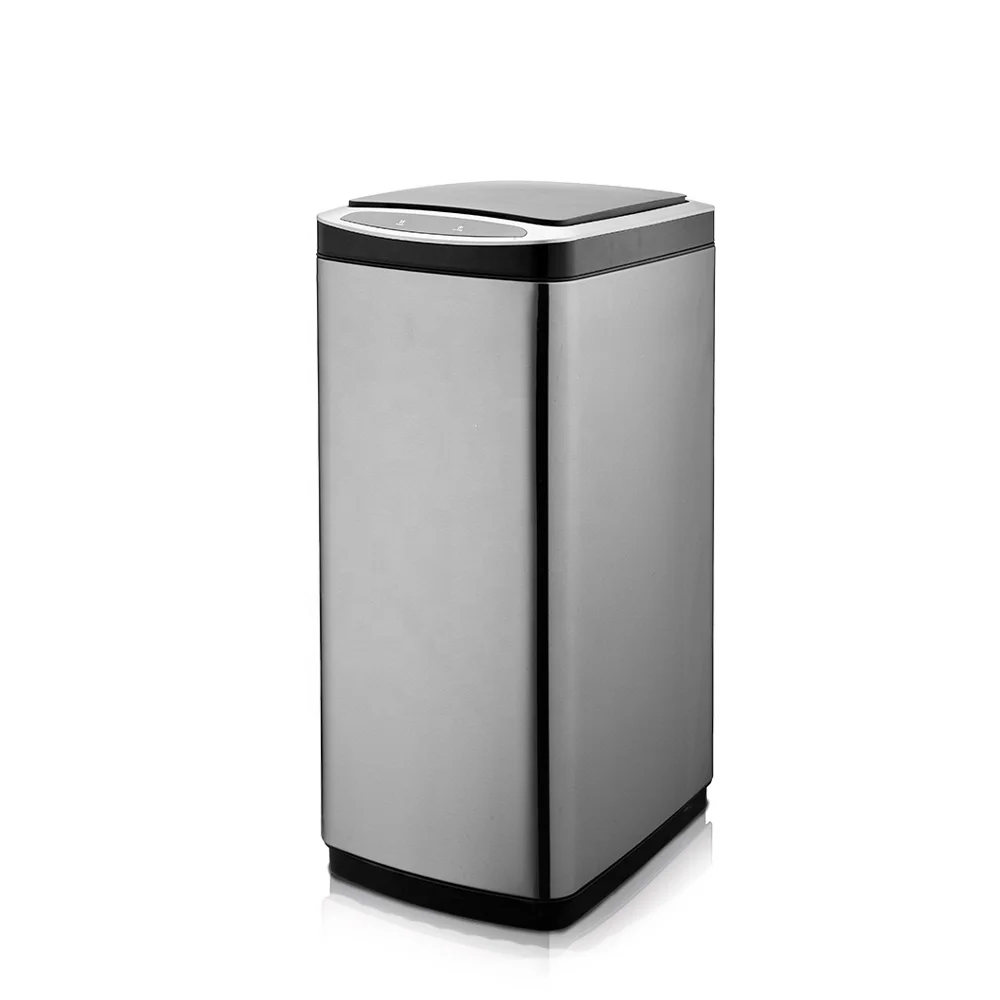 30L/50L Stainless Steel Motion Sensor Trash Can Small Size Smart Garbage Bin for Kitchen, Bathroom , Living Room
