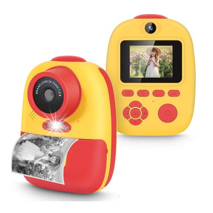 Christmas promotion Mini Cartoon kids instant camera 2.0inch 28MP Game Thermal digital bunny camera