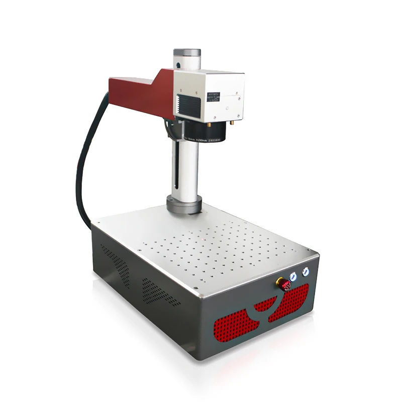 Mquina Grabado Laser 20w 30w 50w Fiber Laser Marking Machine for Metal Pvc Card Wire Cable Pipe