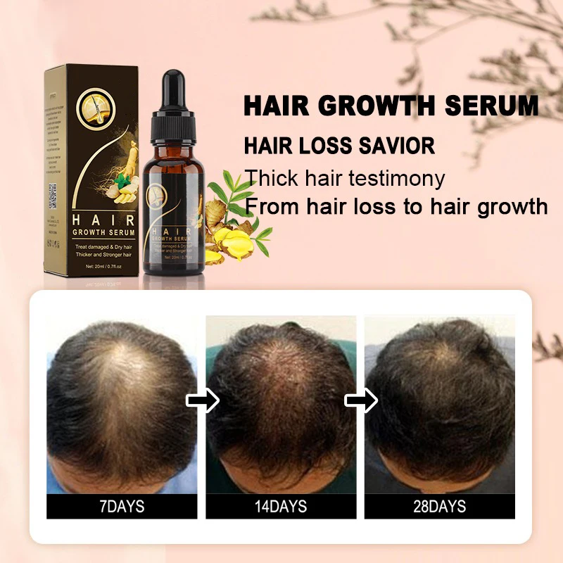 Hair Care Treatment Serum Organic Natural Ginseng Essential Oil Promote Hair Growth Oil For Woman