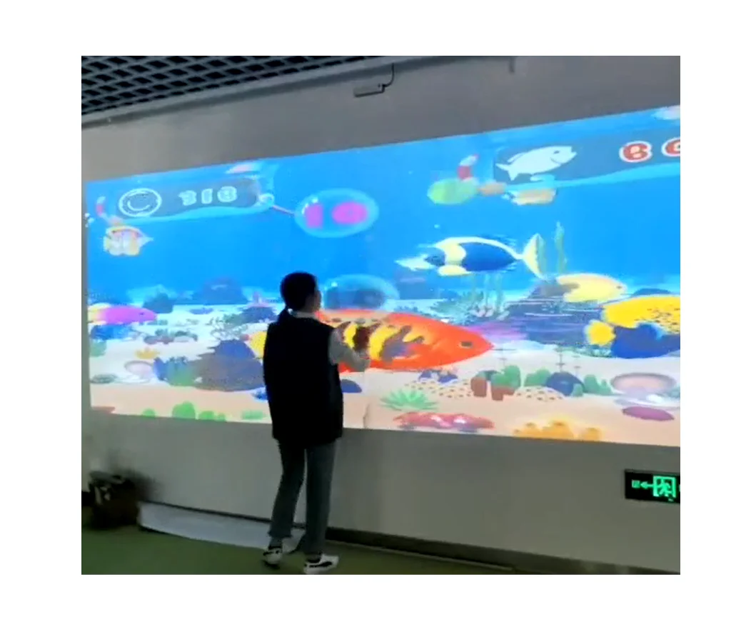 Ball tossing Interactive Projection Wall Kids Games shooting Interactive Wall Game Equipment Indoor Playground