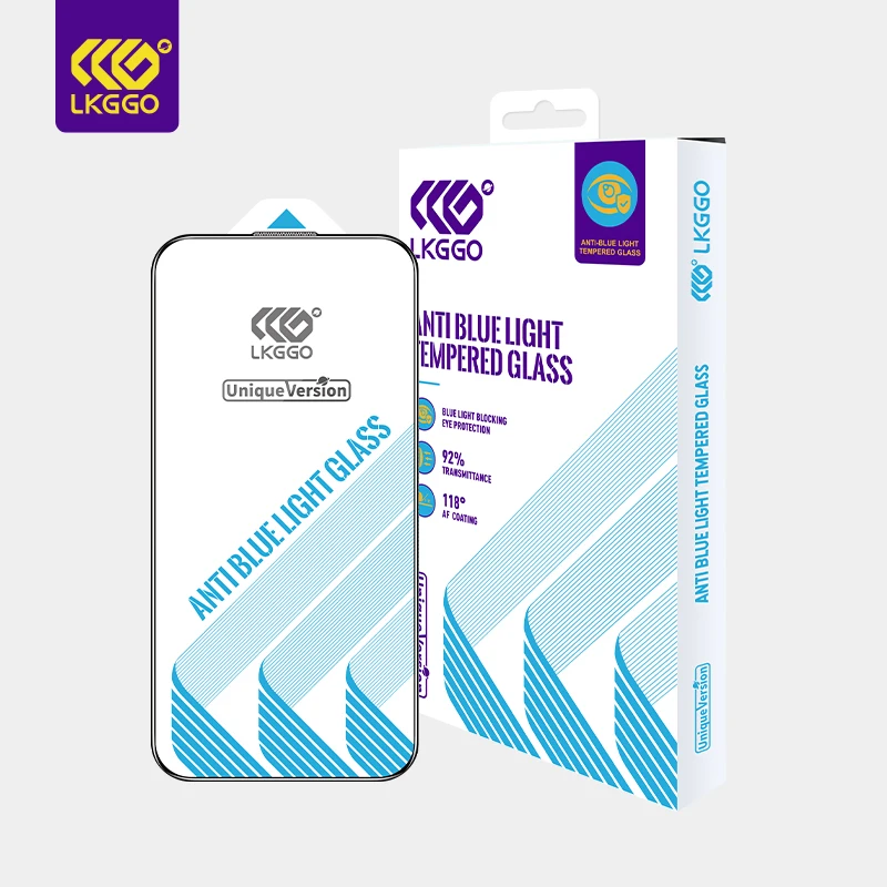 LKGGO Профессиональный протектор экрана бесцветный синий свет закаленное стекло телефон ультра прозрачное анти-синий Защита глаз