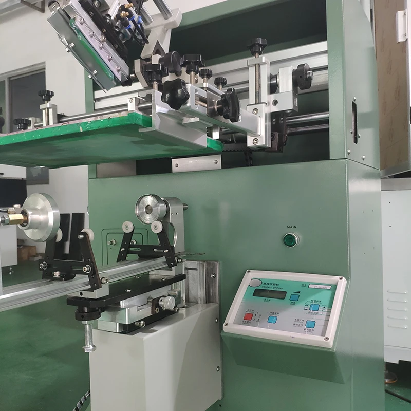 Semi Automatic Screen Printing Machine For Pens Bottles Paper Cups Single Color Screen Printing Presses