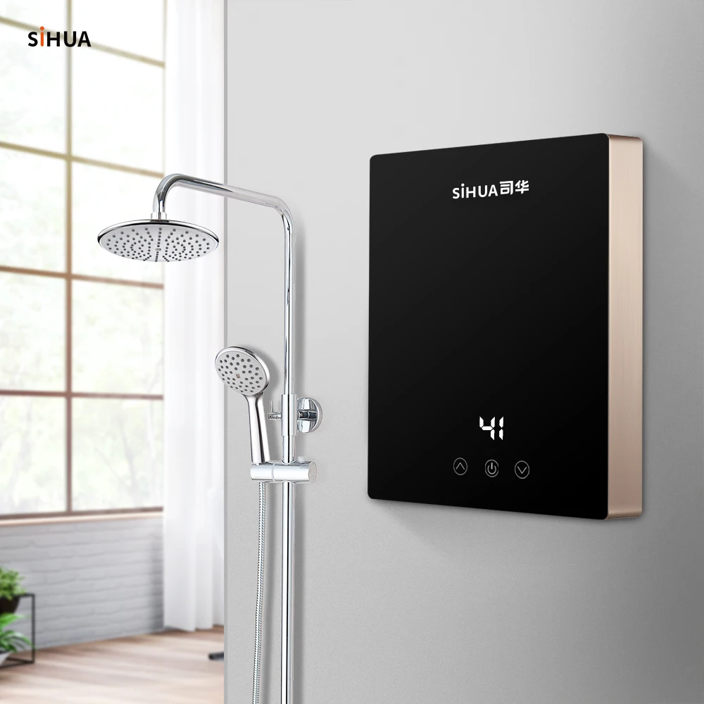 SiHUA Anti Corrosion Shower Relax Energy Efficient 3500W 5500W Tankless Electric Instant Water Heater Shower