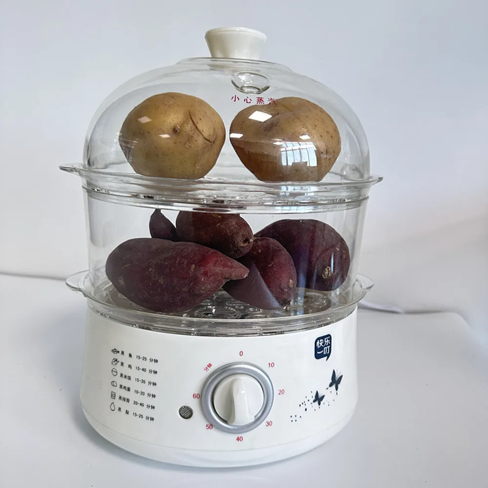 Hot-selling new electric steam cookers with intelligent timing functions and large-capacity electric steamers