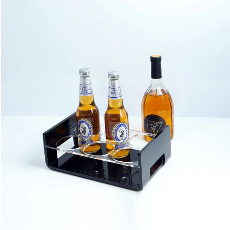 Manufacturer custom new acrylic wine rack business super bar display stand night clue wine acrylic display case
