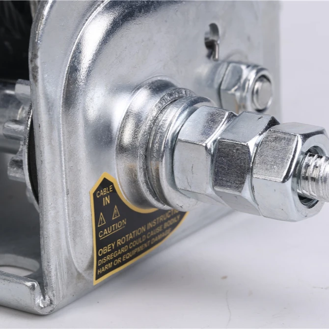 
Portable cheap manual heavy steel cable watersports trailer hand winches with rope for boats camping parallel towing 