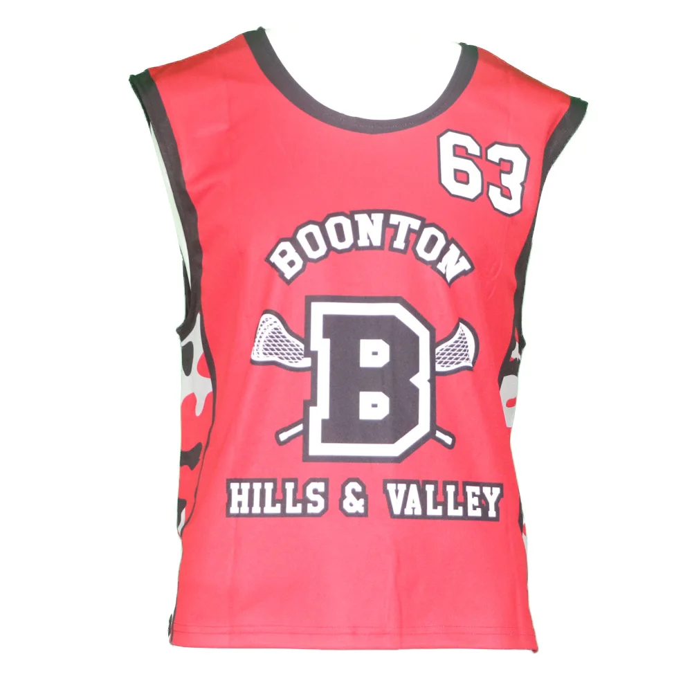 Custom sublimated digital camo pattern full print  side panel lacrosse reversible jerseys and shorts sets