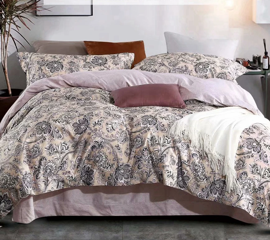 Natural home textile product 100% egyption cotton 300TC duvet cover set oekotex bedsheet set hot selling bedding set