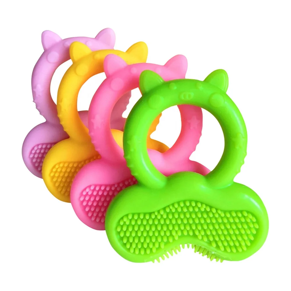 Food Grade Bpa Free Soft Baby Chew Teething Toy Fruit Shape Teether Silicone Baby Teether Gift For Child Kids