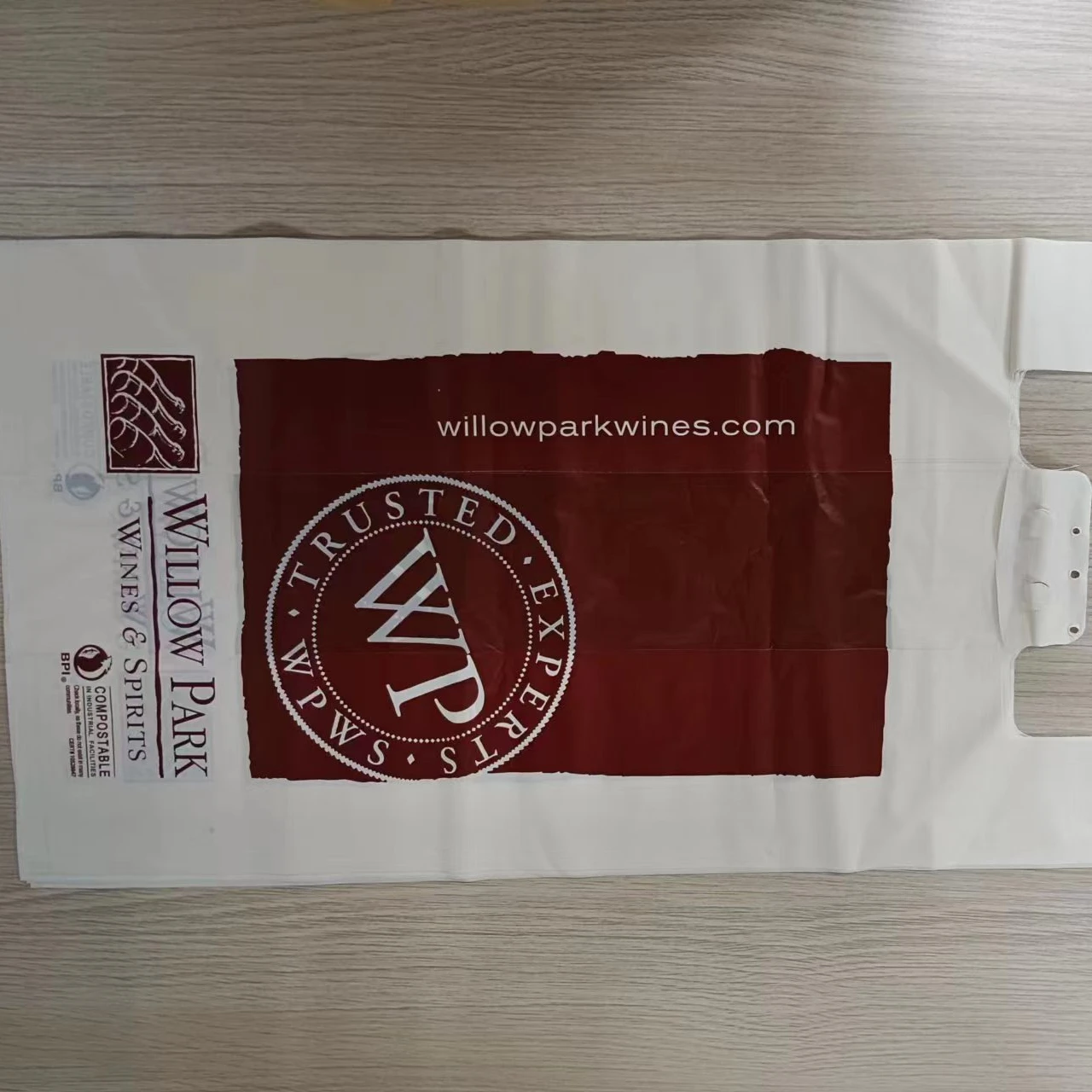 Bio Plastic Shopping Corn Starch Tote bag Plastic T-Shirt Bag