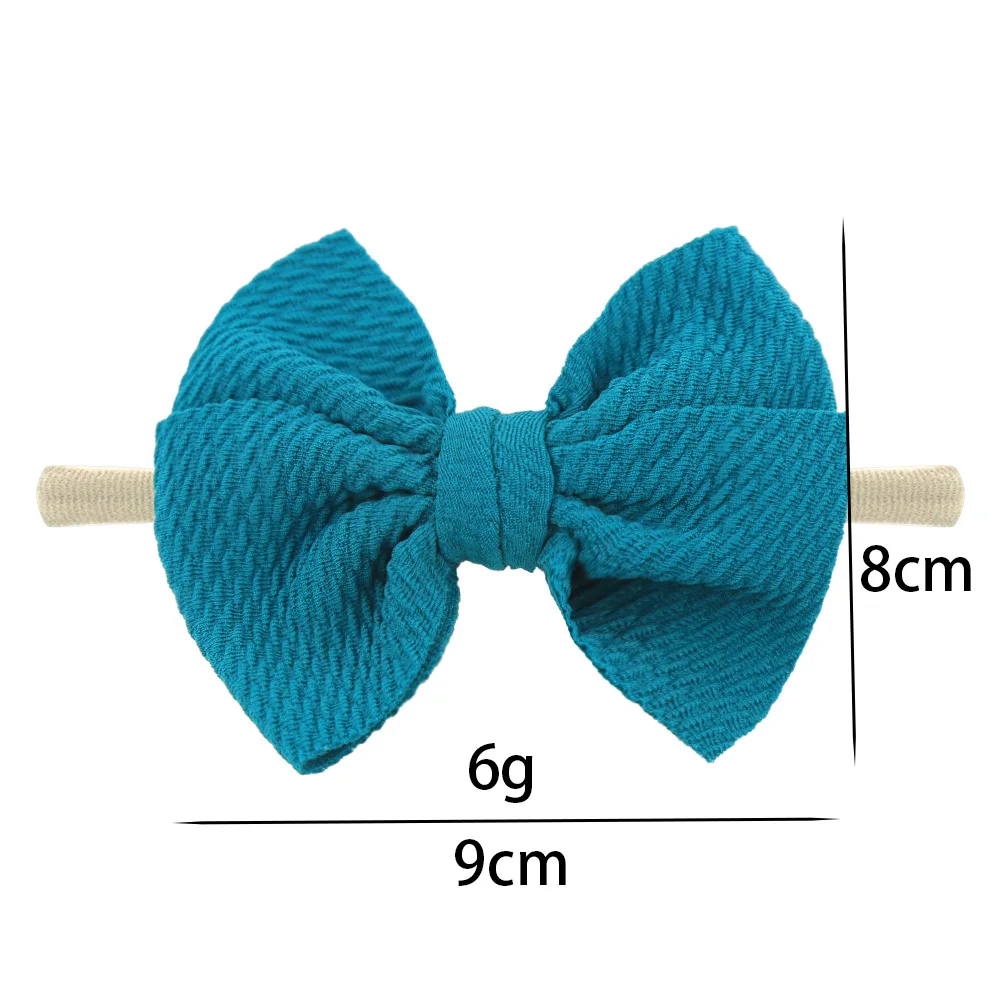 European and American simple three-dimensional bow headdress children elastic nylon headband