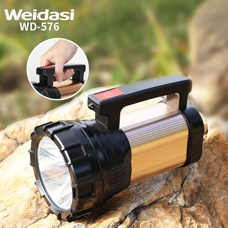 Rechargeable torch light price searchlight led rechargeable camping lamp with handle