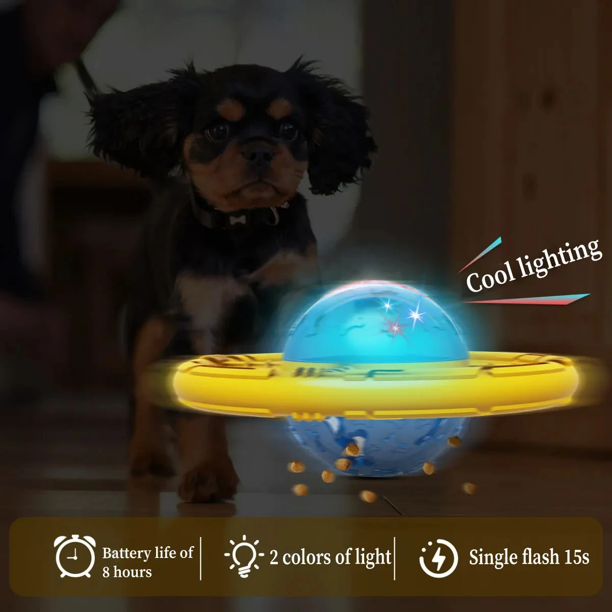 Steering wheel shape TPR Treat Dispensing Toy for Aggressive Chewers Interactive Slow Feeder Dog Puzzle Toys