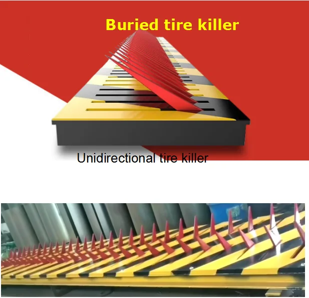 Hydraulic Automatic Anti Terrorist 3m Roadblock Road Traffic Barrier Tyre Killer Spikes Made By A3 Steel