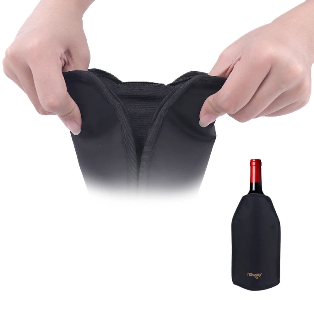 Wine Cooler Sleeve Waterproof  Bottle  Chiller  Freezable Wine Bag Waterproof Durable Quick Cooling Wine Cold Bag
