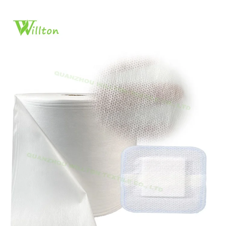 35gsm 45gsm SMS Non Woven Fabric For Clinic Surgical Gowns White SMS Nonwoven Band Aids Material