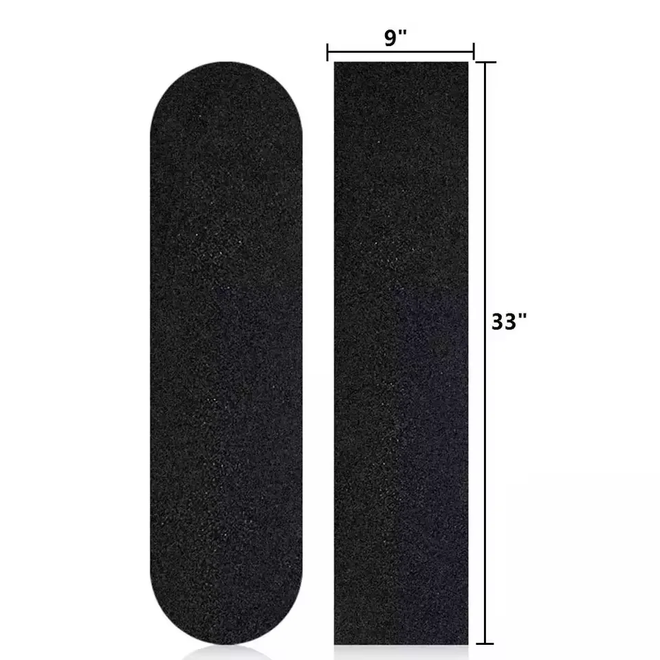 Wholesale Custom Black Grip Tape for Skateboard Parts PVC Material with Custom Finishing