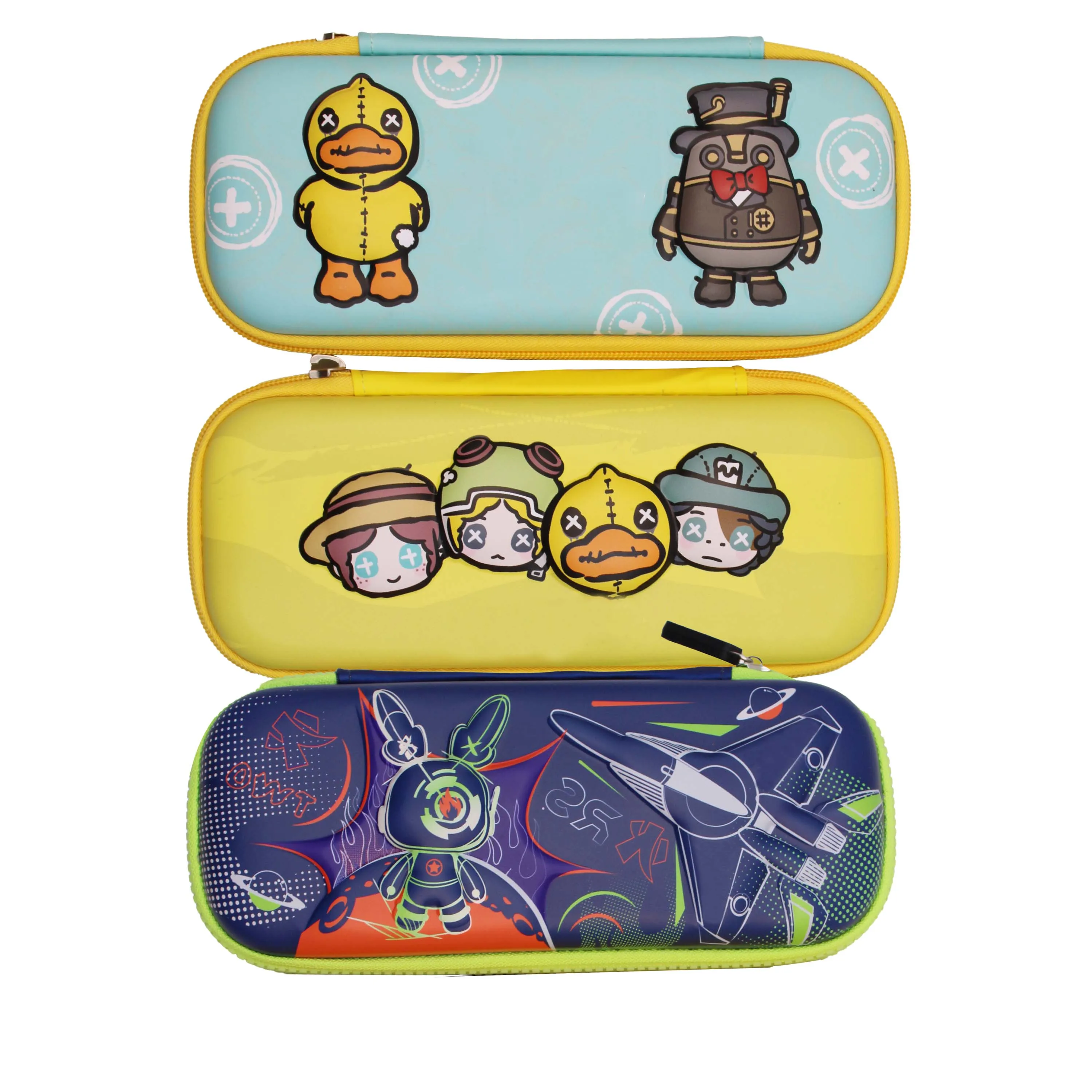 Dongguan handbag factory custom EVA 3D cute school silicon multifunction pencil case pencil box for kids