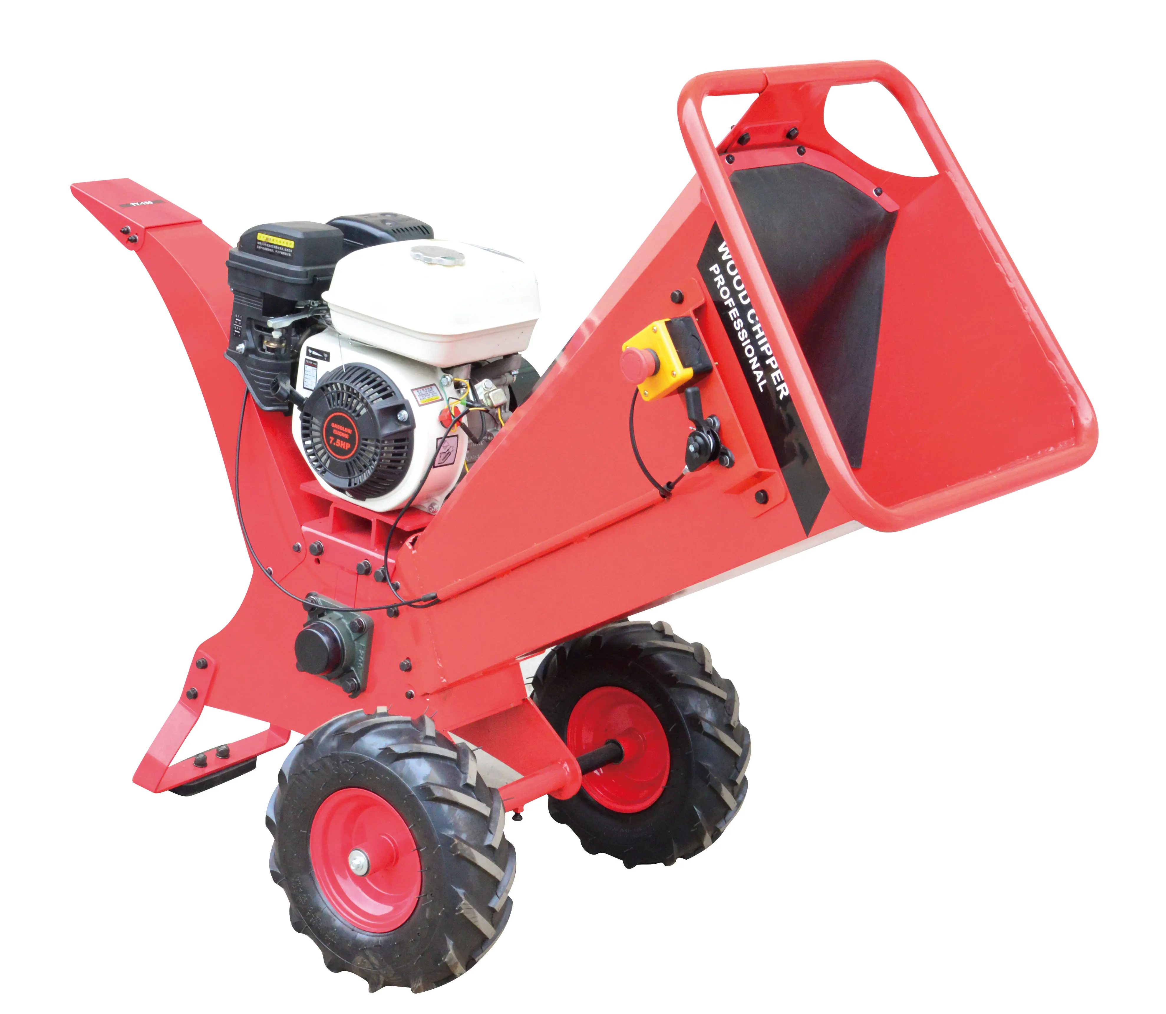 TianYu Star 7.5HP Gasoline Mini Wood Chipper Small Chipping Shredder Tree Branch Chipper Machine /Chipper