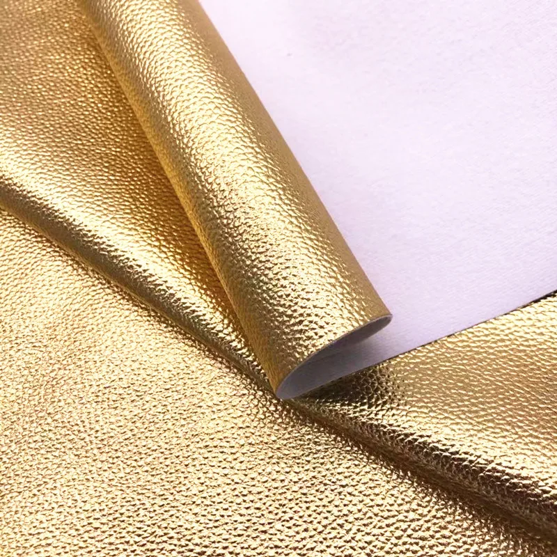 
Metal Lichi PU/PVC Leather For Bags Phone Case Cover DIY Fabric 