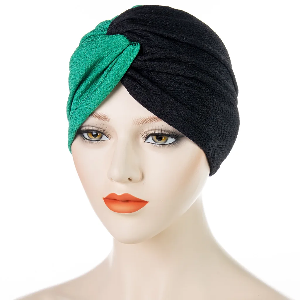 Zipeiwin 2022 Manufacturers Stock Spliced Turban Hat Cross Twist Knotted Headwraps