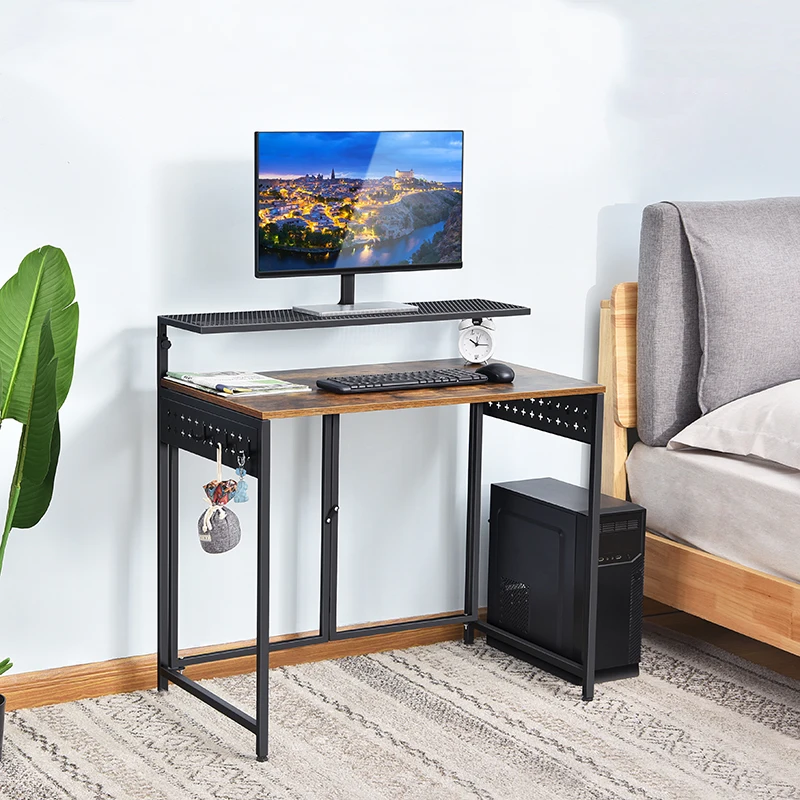 Популярный Компьютерный стол WIKREING, стол для учебы с металлической рамой и регулируемыми ножками, офисная мебель