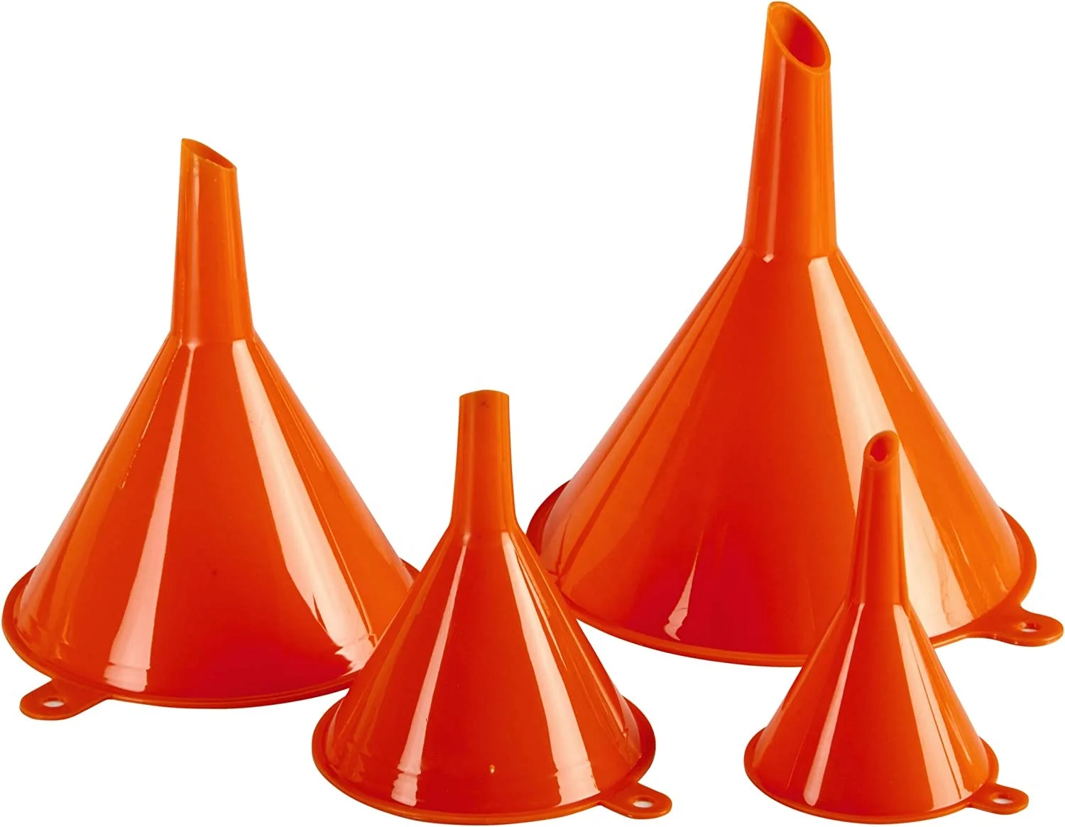 4 упаковки круглых кухонных воронок для разлива бутылок, набор маленьких пластиковых воронок-автомобильная масляная воронка