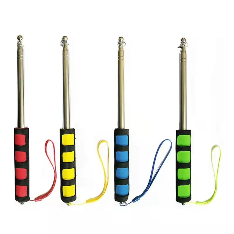 Hannuo Outdoor Portable Stainless Telescopic Tour Guide Flag Pole with Telescopic Pole