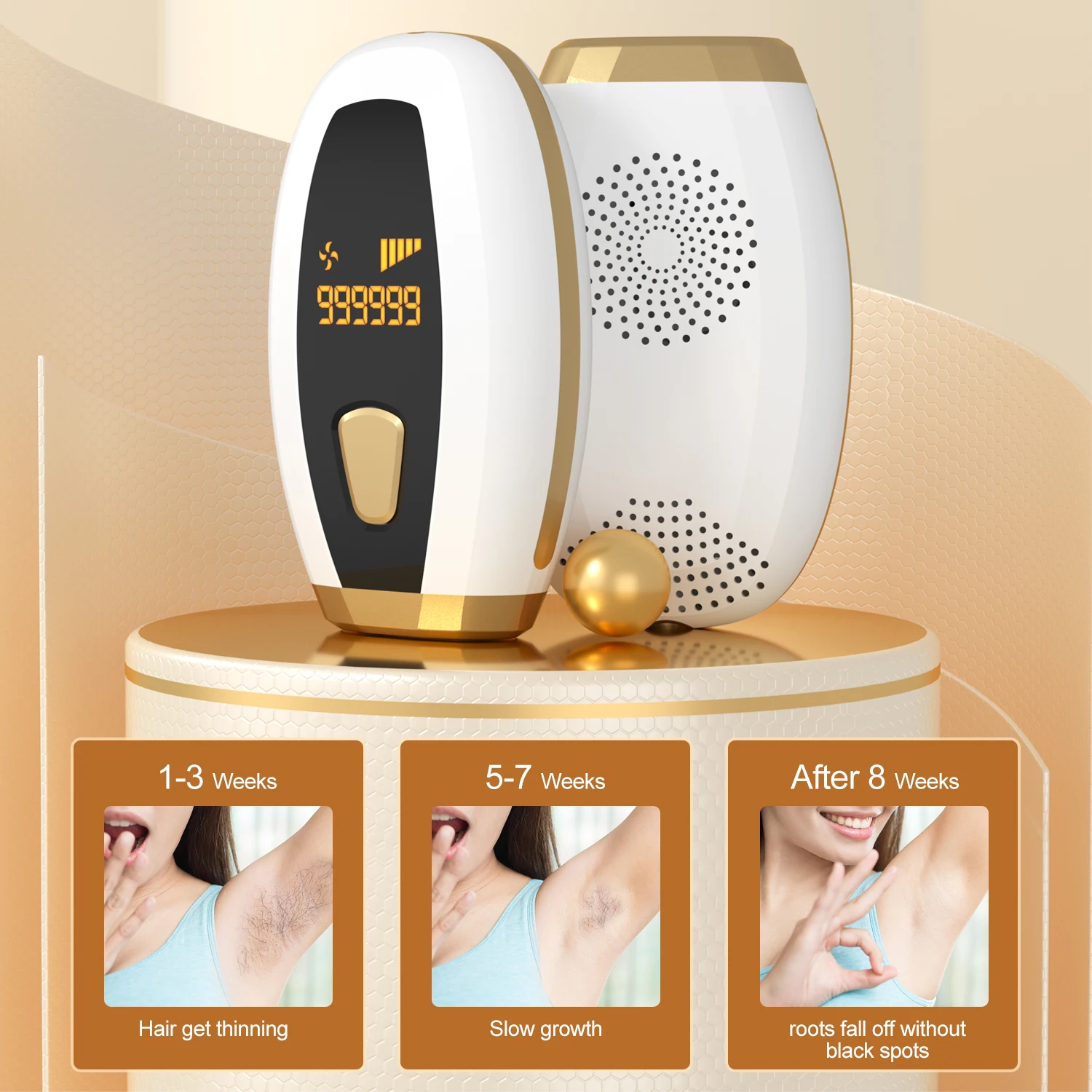 Fast Flash Rate Electrolysis Hair Removal System Home Private Parts Hair Removal Laser IPL Hair Removal Device